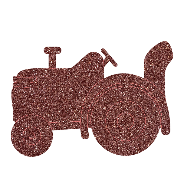 Tractor Craft Acrylic Shape, Glitter Farm Tractor Cutout