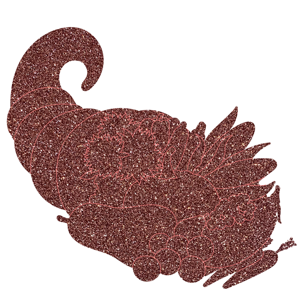 Thanksgiving Cornucopia Acrylic Cutout,  Engraved Craft