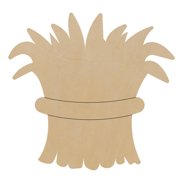 Fall Haystack Leather Shape, Leather Haystack Cutout