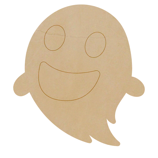 Cute Ghost Leather Cutout, Leather Halloween Ghost Shape