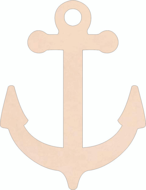 Anchor Leather Shape, Leather Nautical Blank Cutout