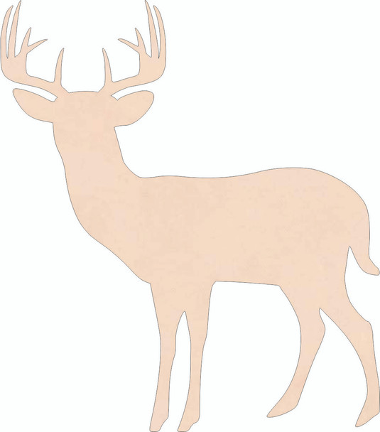 Buck Leather Shape, Leather Buck Deer Cutout