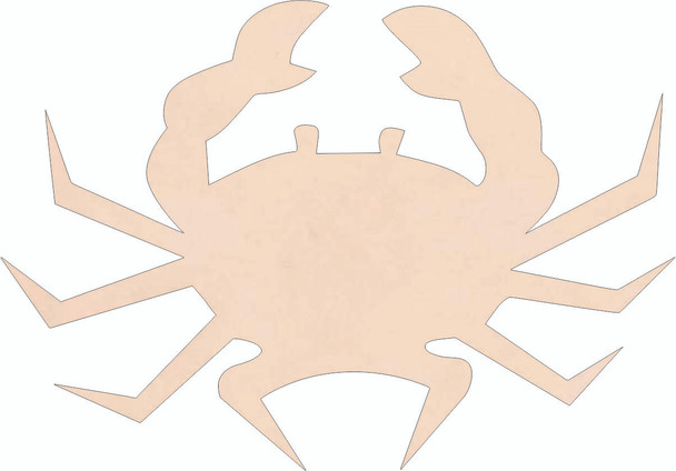 Crab Leather Shape, Leather Crab Craft Cutout