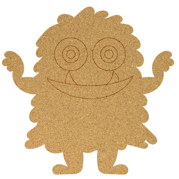 Blank Monster Cork Shape, Halloween Cork Board Kids Cutout