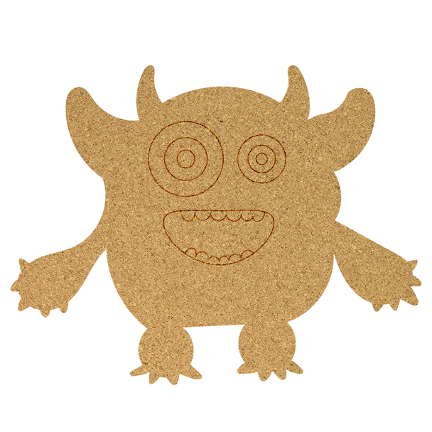 Monster Cork Blank Shape, Halloween Cork Board Cutout