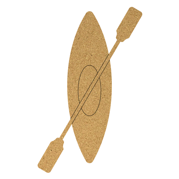 Camping Kayak Cork Board Shape, Cork Kayak Craft Cutout