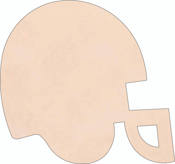 Football Helmet Blank Leather Shape, Leather Sports Cutout