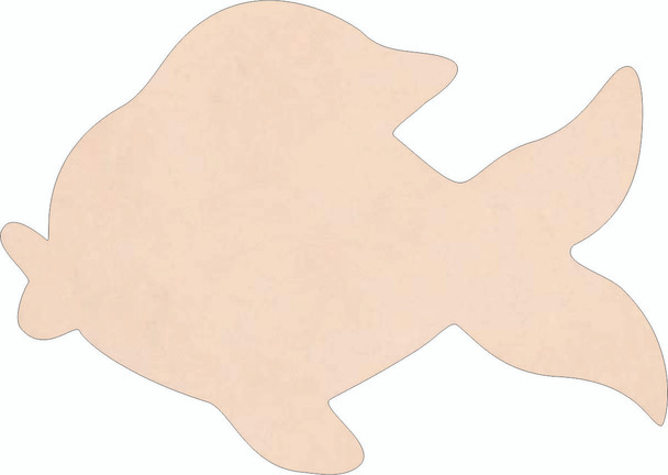 Goldfish Leather Cutout, Leather Goldfish Blank Shape