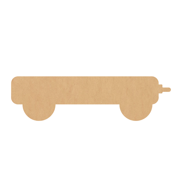 Wood Tractor Trailer Shape, Tractor Trailer Wooden Cutout