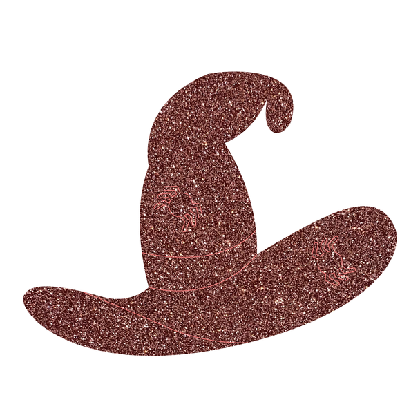 Acrylic Spider Witch Hat Shape, Halloween Glitter Acrylic Cutout