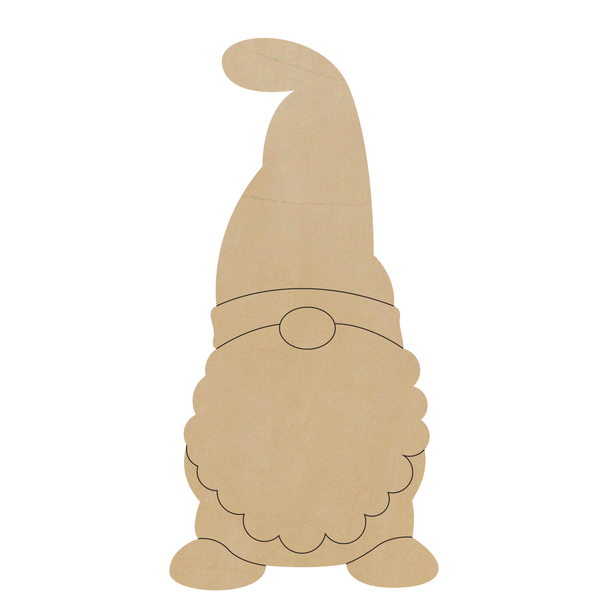 Christmas Gnome Leather Shape, Gnome Leather Cutout