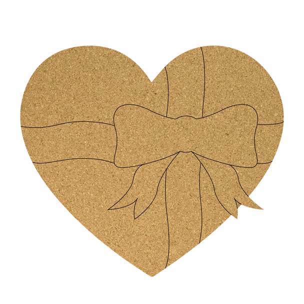 Valentine Box of Chocolates Cork Board Shape, Holiday Cutout