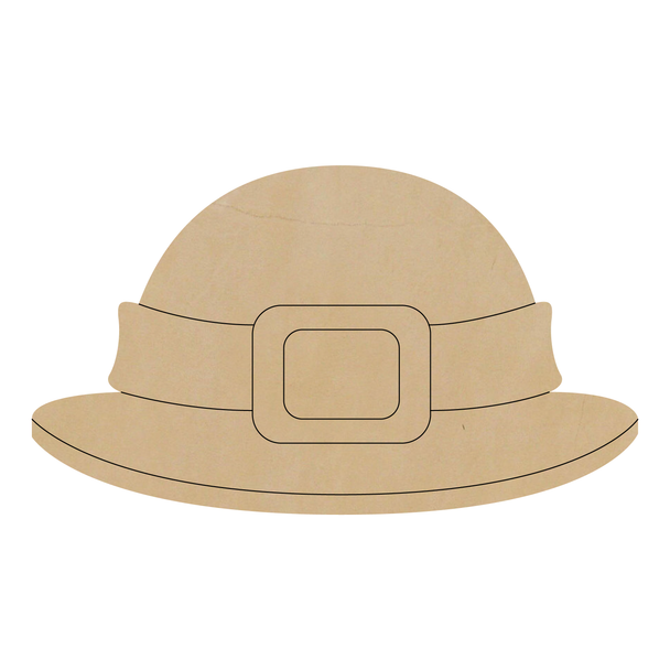 St. Patrick's Day Hat Leather Shape, Leather Hat Cutout