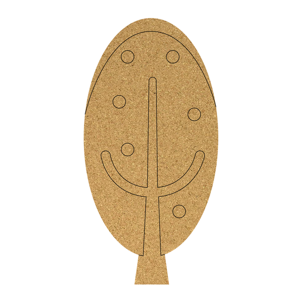 Skinny Winter Tree Cork Board Shape, Tree Craft Cutout