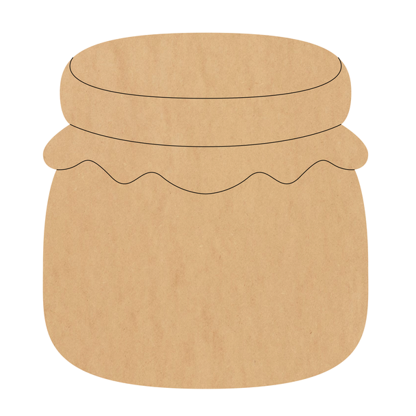 Jelly Jar Wood Shape, Wooden Mason Jar Jelly Cutout