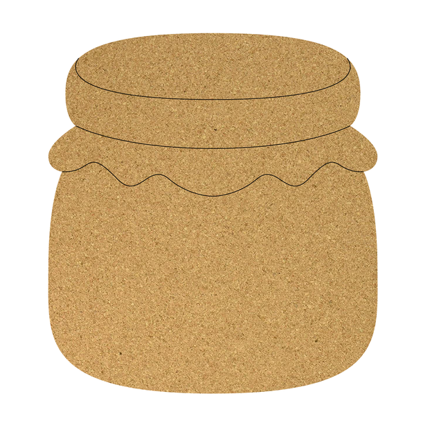 Jelly Jar Cork Board Shape, Mason Jar Cutout