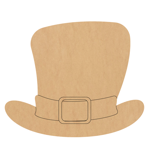 50% Off St. Patrick's Hat Wood Shape, Wooden MDF Hat Cutout