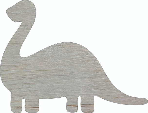 Dinosaur Wood Shape, Unfinished Animal Craft, Wooden Cutout