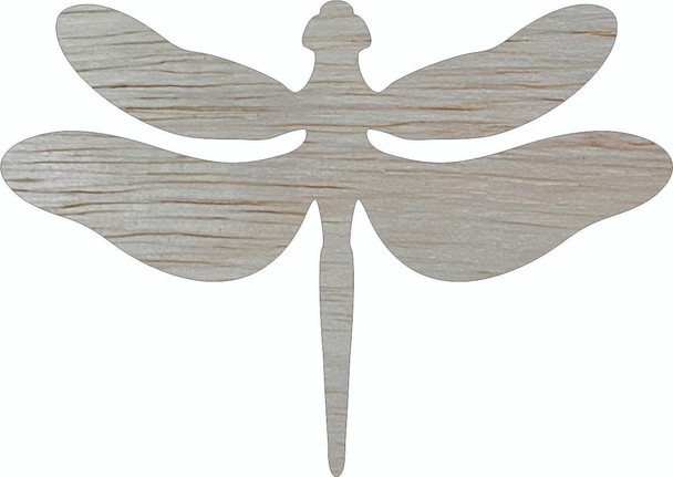 Dragonfly Wood Shape, Unfinished Animal Craft, Wooden Cutout