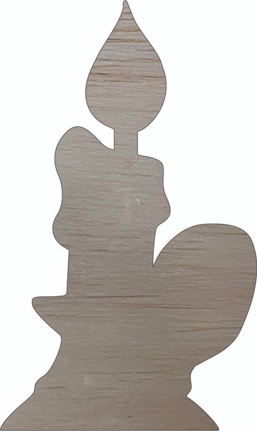 Candle Wooden Craft Shape, Unfinished Basic Wall Cutout