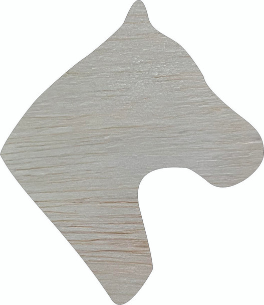 Wooden Horse Head Cutout, Unfinished Wood Blank