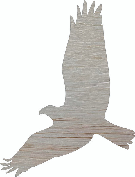 Wooden Flying Indian Eagle Cutout, Unfinished Wood Blank