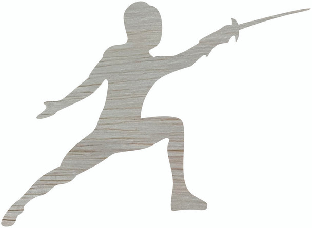 Javelin Man Wood Shape, Unfinished Paintable Craft