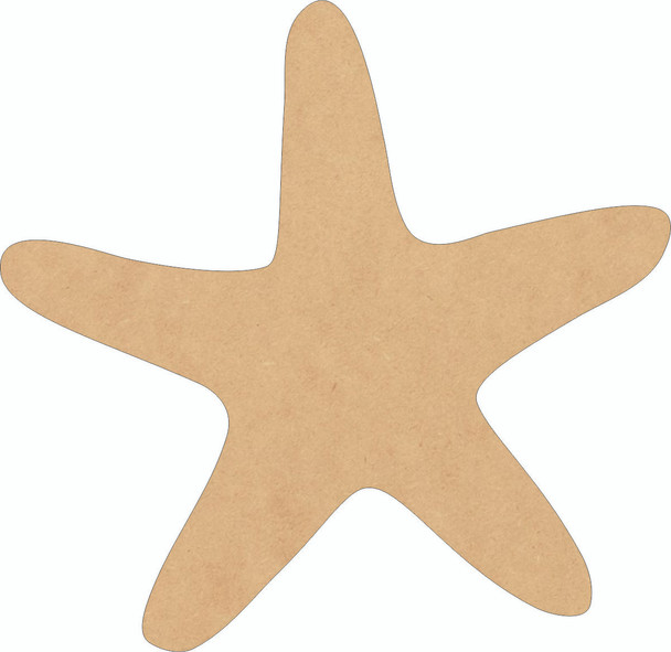 Nautical Starfish Wall Cutout, Unfinished DIY Shape