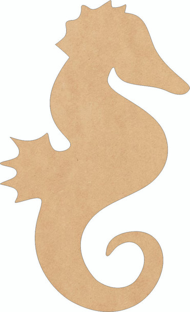 Seahorse MDF Cutout, Ocean Wood Shape, DIY