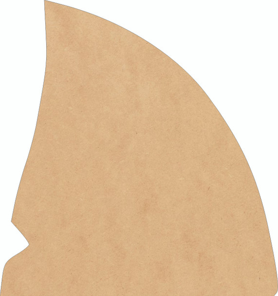 Kids Shark Fin Wood Blank, Unfinished Shark Paintable Craft