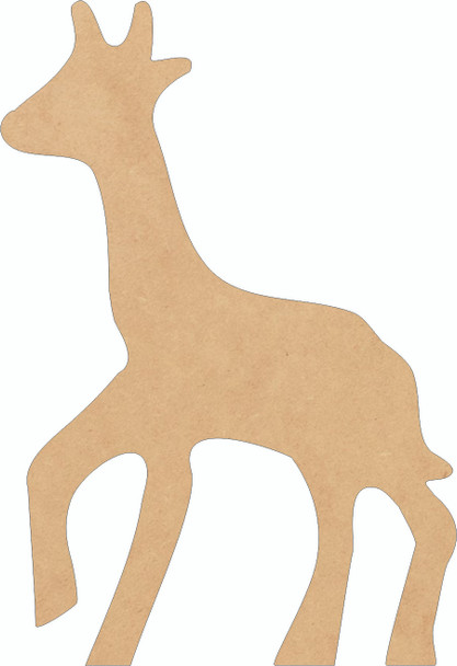 Wooden Kids Giraffe Paintable Craft, Wall Hanging Shape