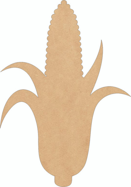 Wooden Corn Shape, Unfinished Wall Hanging Shape, DIY Craft