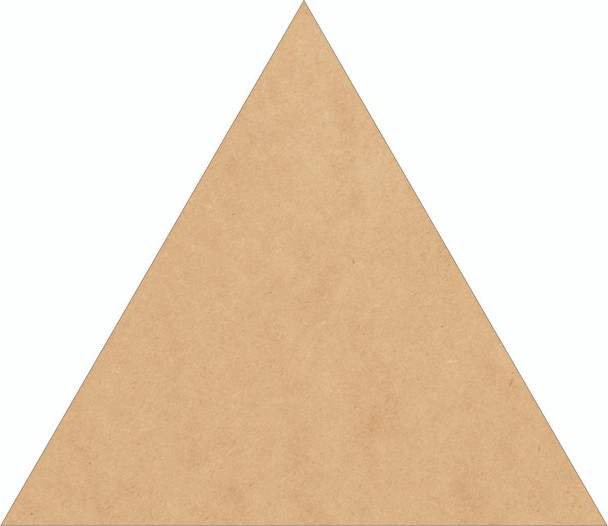 Wood Triangle Craft Shape, Unfinished MDF Triangle Cutout, DIY