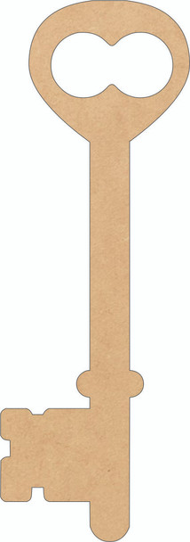 Unfinished Blank Wooden Key Cutout, Paintable VBS Craft