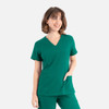  Momentum Double Vneck Top - Hunter 