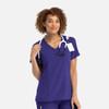  Momentum Mock Wrap Top - Grape 