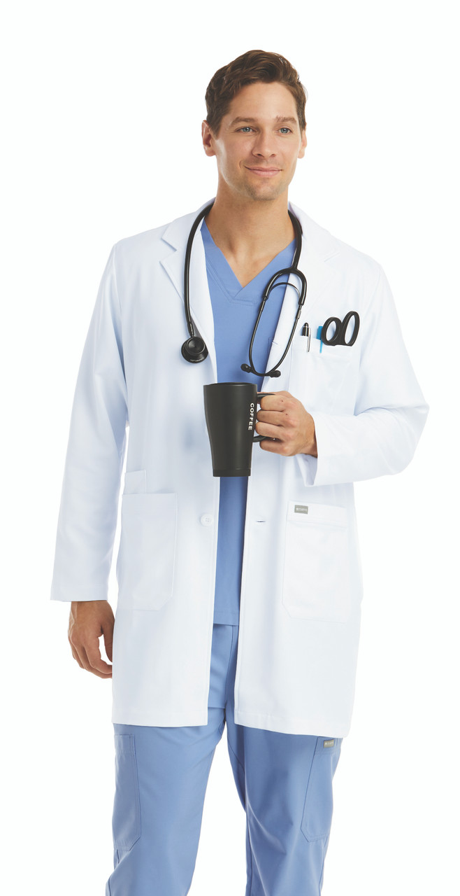 Men's Mid-Length Lab Coat - Momentum Flexibility