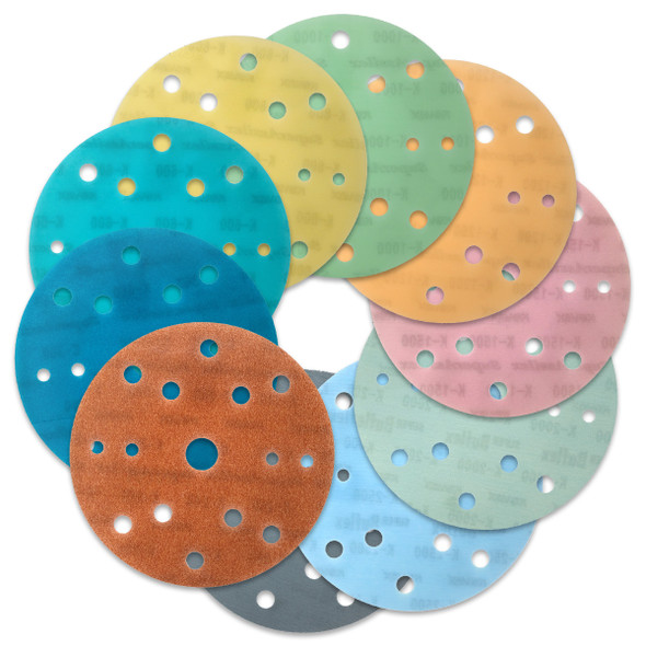 Kovax Super Assilex & Buflex 6" x 15 Hole Disc Collection