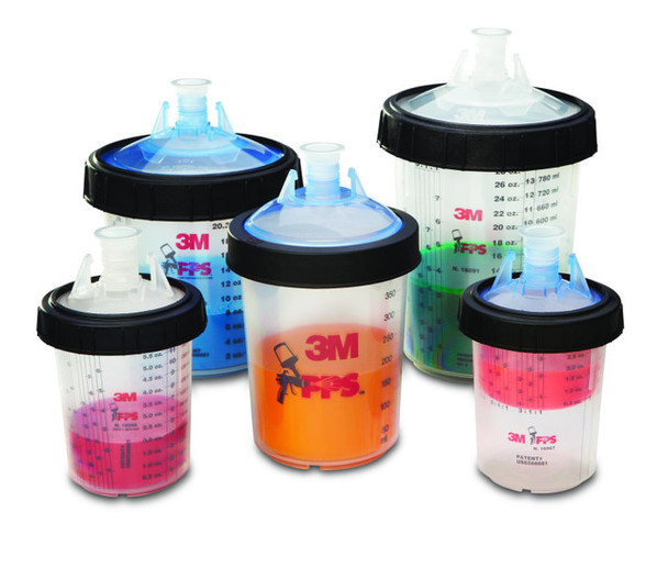 3M PPS Paint Cup System Legacy Series 1 Cups & Collars