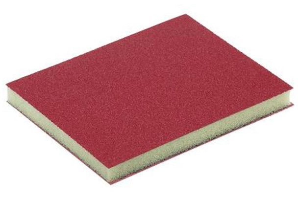 Red flexible sanding block foam core