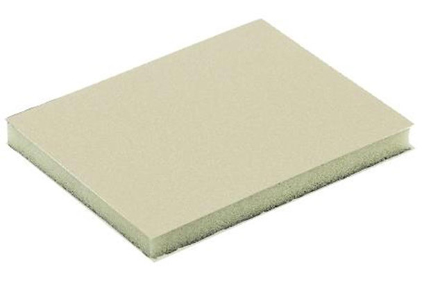 Beige foam sanding block fine grit