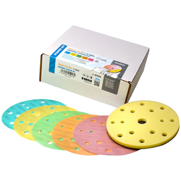 Kovax Super Assilex Polishing Starter Kit 6" 15 Hole Discs
