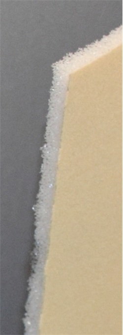 Close-up of Mirka GoldFlex Soft Foam Sanding Pad Edge