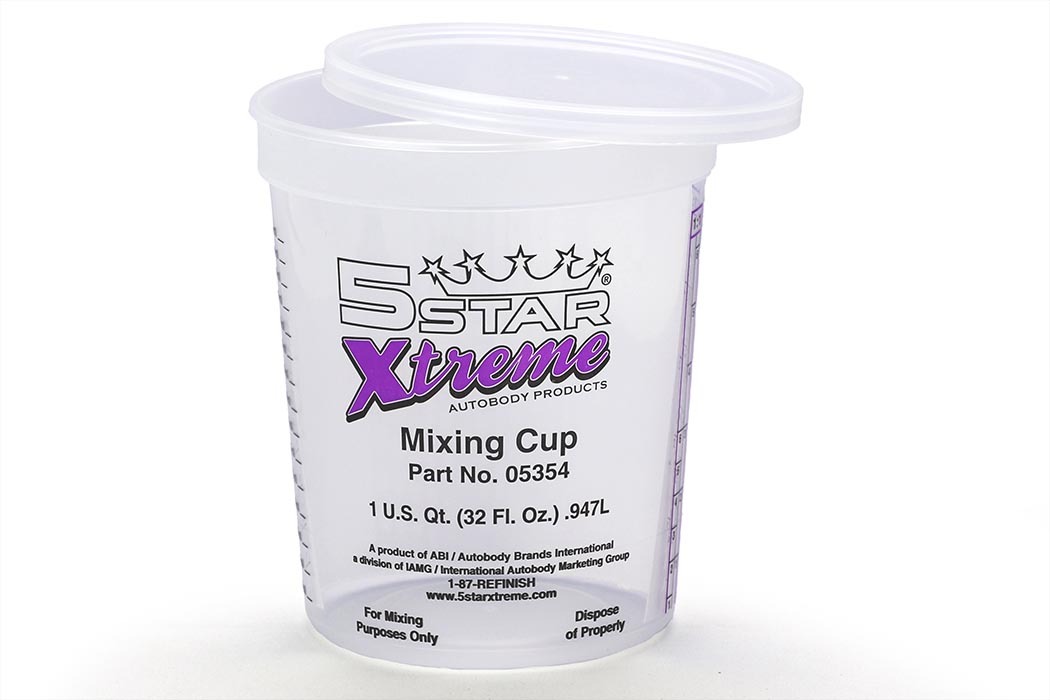 Graduated Plastic Paint Mixing Cup Container