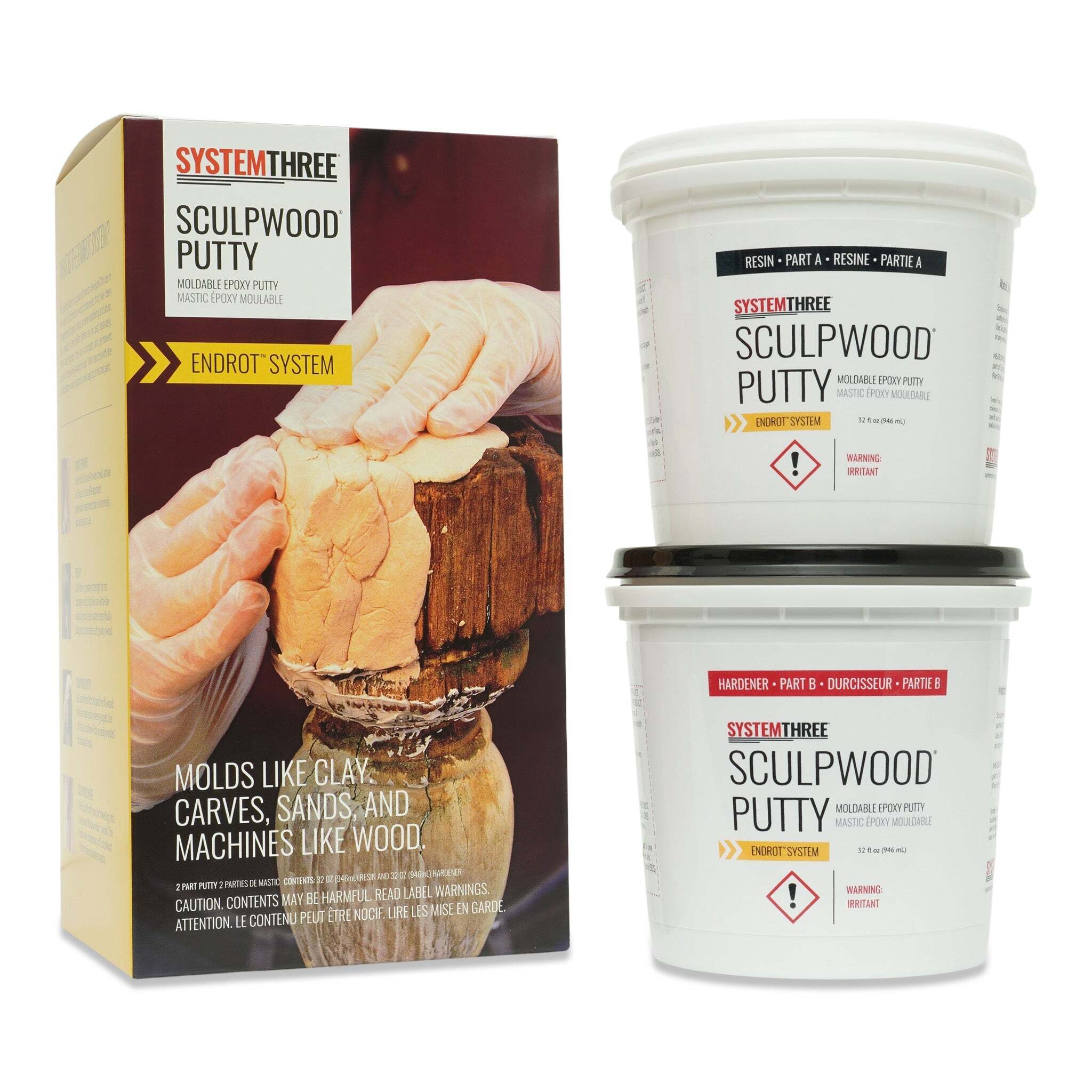 ystem Three SculpWood epoxy putty kit