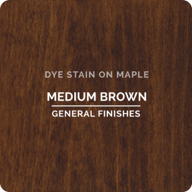 General Finishes Waterbased Dye Stain Medium Brown