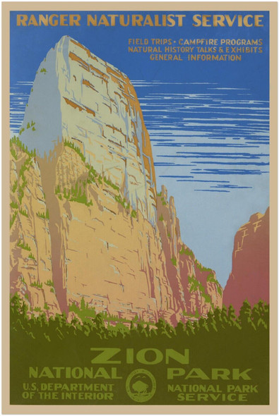 Mt. Zion - Utah - National Park Service Poster