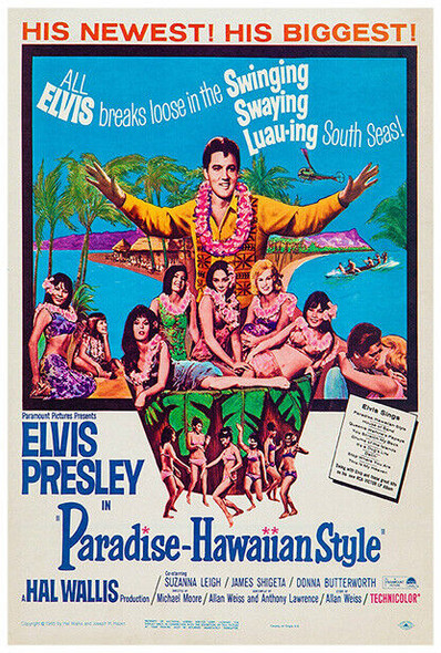 Paradise Hawaiian Style - Elvis Presley - 1965 - Movie Poster - US Version