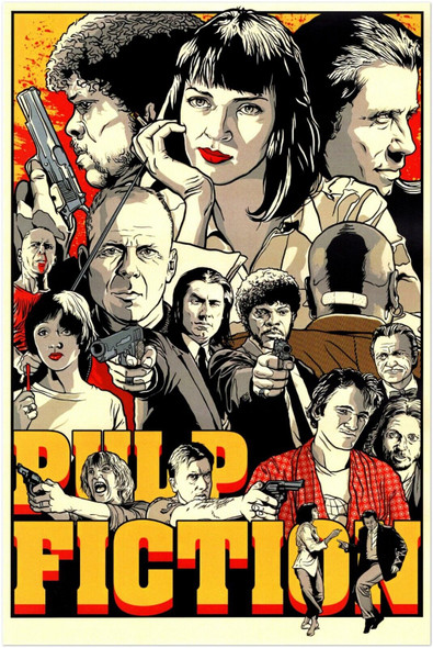 Pulp Fiction Movie Poster - Quentin Tarantino - Alternate #6