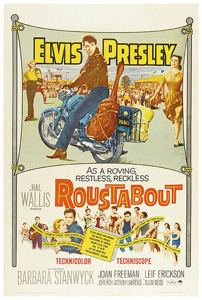 Roustabout - Elvis Presley - 1964 - Movie Poster - US Version